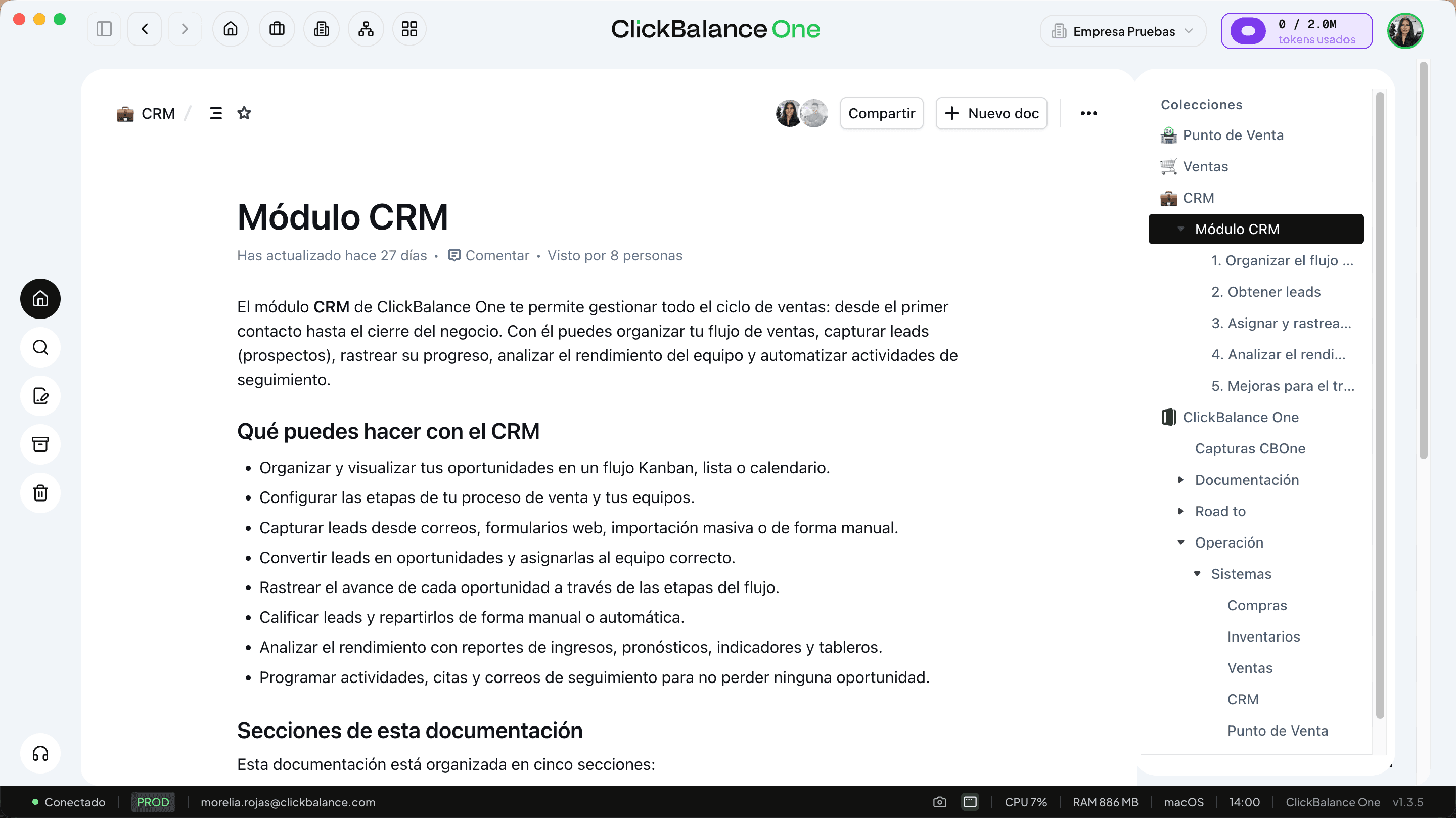 Editor de documentos con markdown y comandos de barra